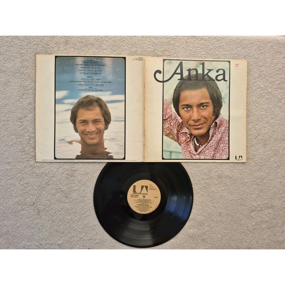 Paul Anka Anka LP United Artists UA-LA314-G 1974 Stereo First Pressing Having My